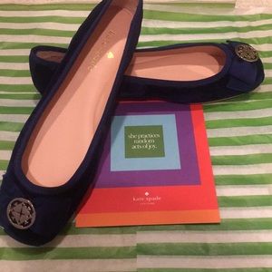 Kate Spade Velvet ballerina flats-NWOT